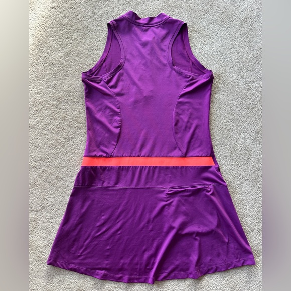 Nike Purple Golf dress with Orange Detail - Picture 2 of 7